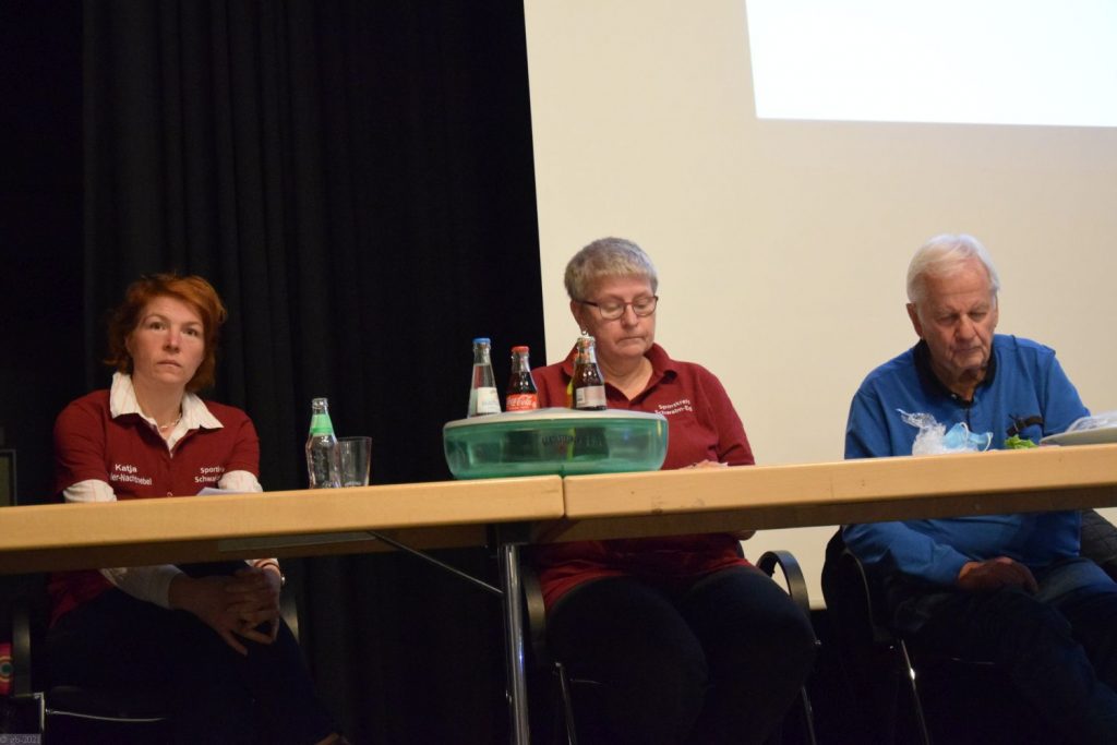 (v. rechts) Ulrich Manthei, Maria Nohl und Katja Köhler-Nachtnebel folgten interessiert den Ausführungen